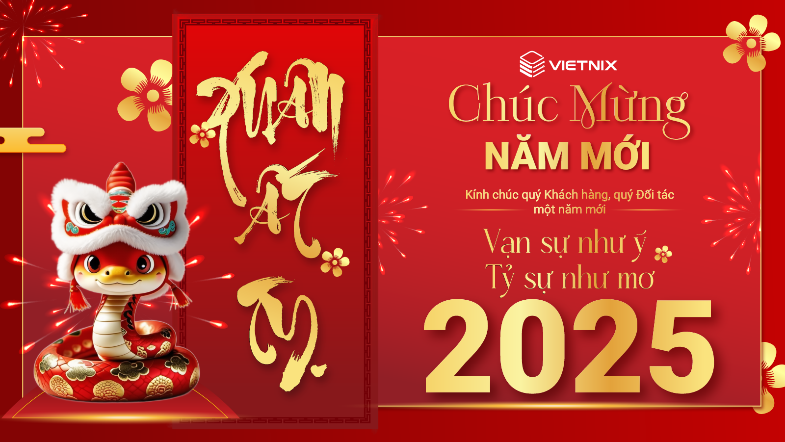Mừng xuân Ất Tỵ 2025 - Vạn sự như ý, Tỷ sự như mơ