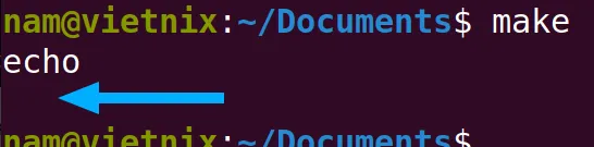 Thực thi makefile