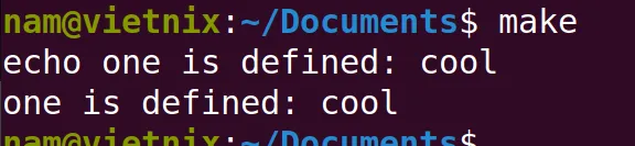 Thực thi makefile