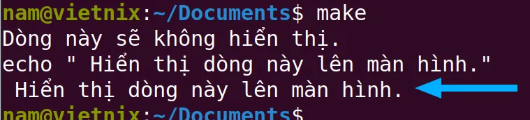 Thực thi makefile