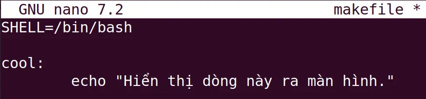 Thay đổi Shell mặc định