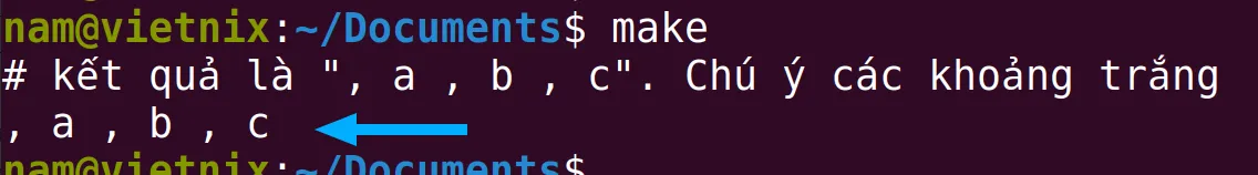 Thực thi makefile