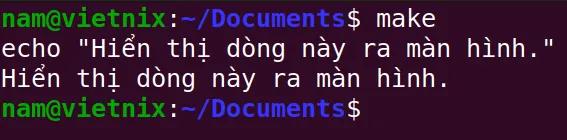 Thêm lệnh mới vào makefile