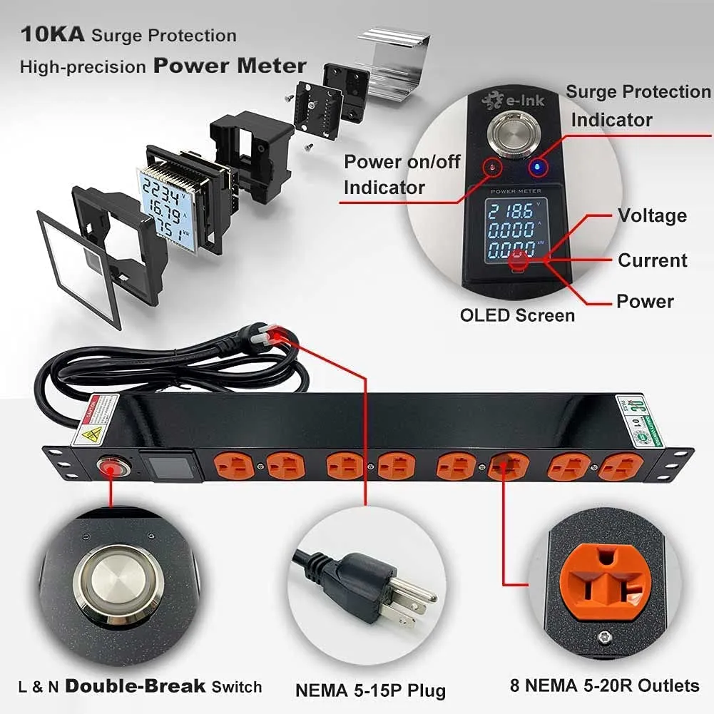 PDU có bảo vệ chống sét (Surge-Protected PDU)
