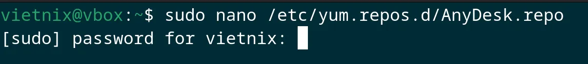 Tạo file repo