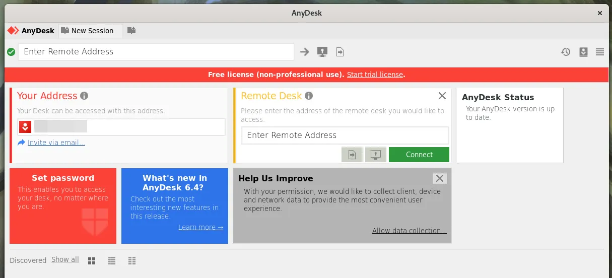 Khởi chạy AnyDesk