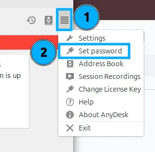 Chọn Set password
