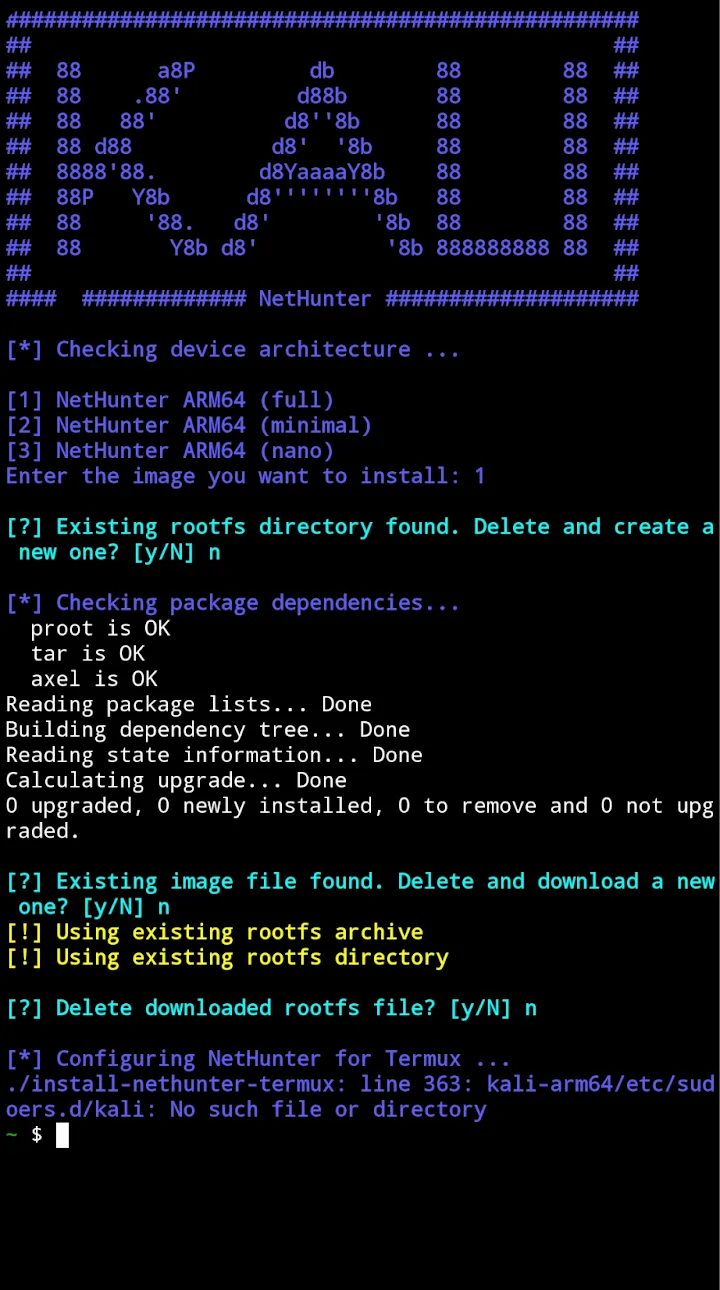 Kiểm tra bảo mật bằng cách cài đặt Kali Linux NetHunter trên android 25 Chạy NetHunter