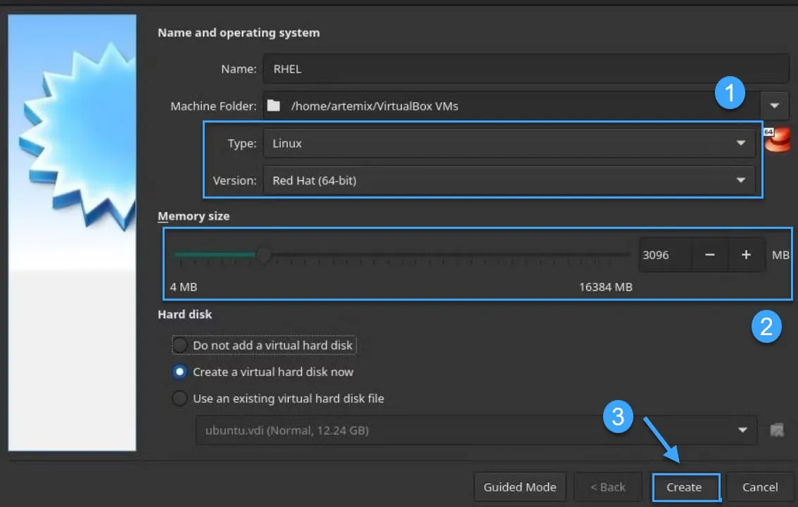 Thiết lập ổ cứng trên máy ảo