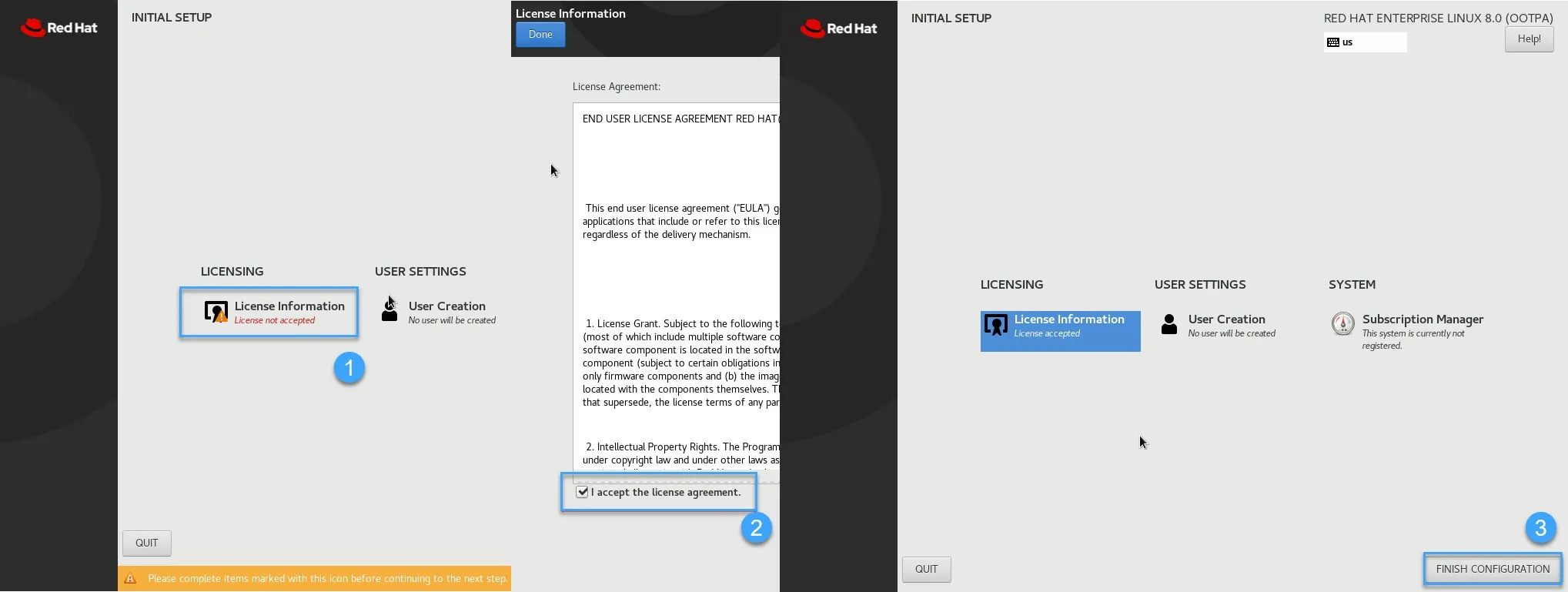 Hoàn tất quá trình cấu hình