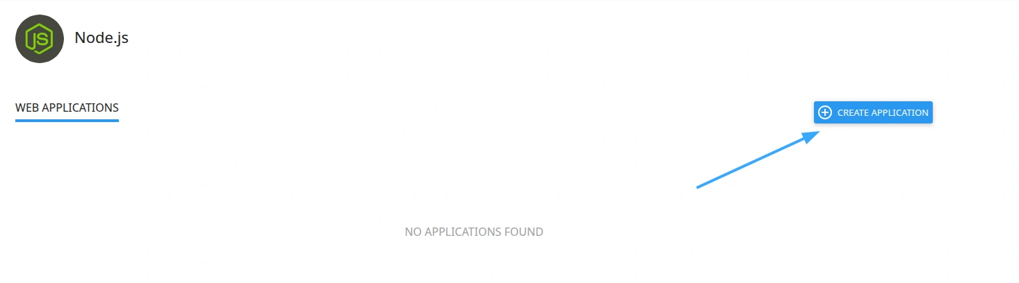 Chọn Create Application