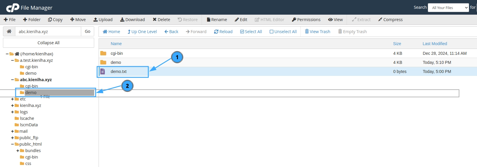 Kéo thả file hoặc thư mục để di chuyển nhanh