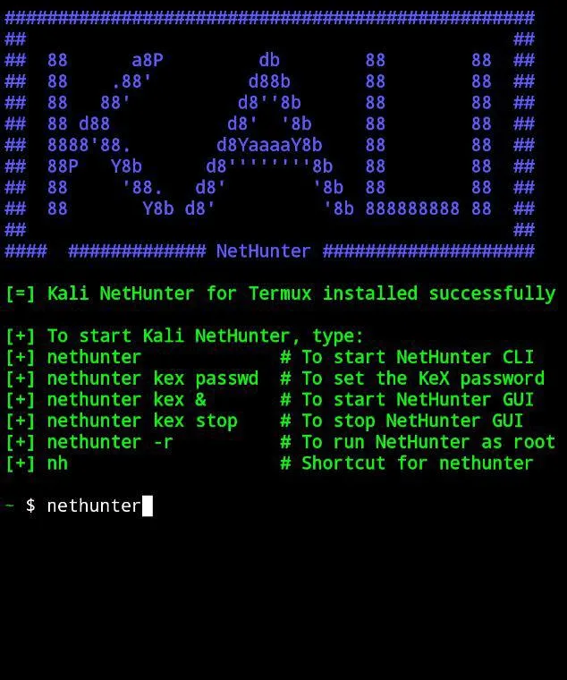 Kiểm tra bảo mật bằng cách cài đặt Kali Linux NetHunter trên android 26 Sử dụng giao diện dòng lệnh NetHunter