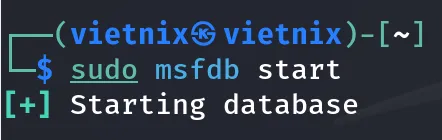 Khởi động PostgreSQL