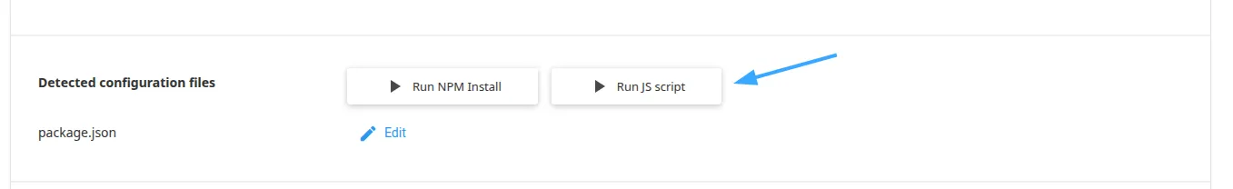 Run JS script