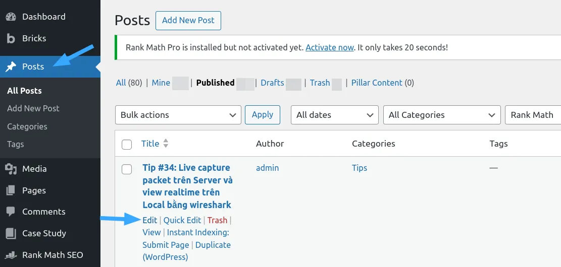 Thêm Schema Dataset bằng trình chỉnh sửa bài viết hoặc trang