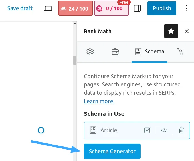 Truy cập đến trang Setting for This Post/Page