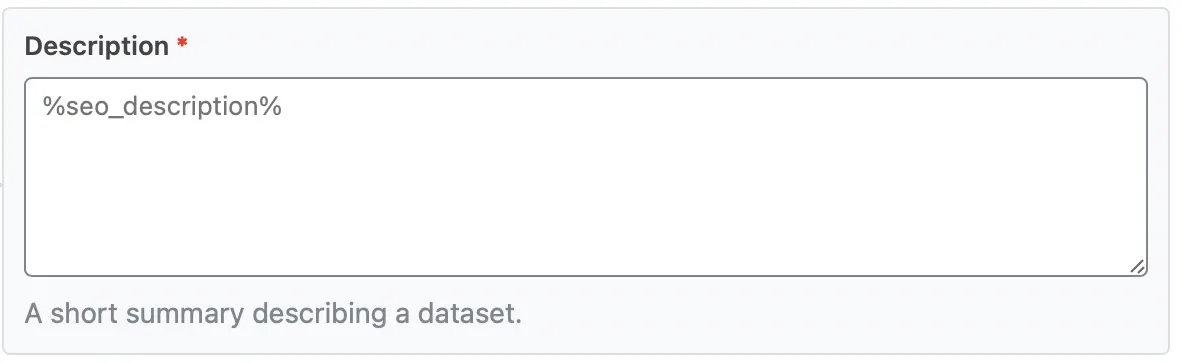 Thêm mô tả cho Dataset