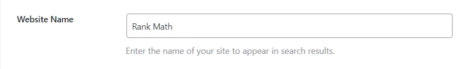 Điền tên trang web