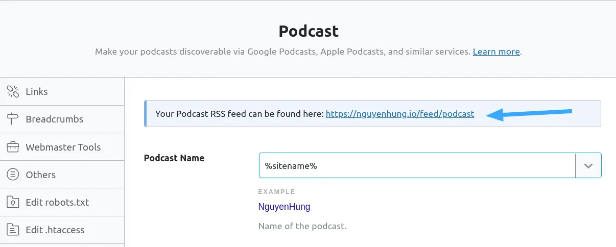 Podcast RSS Feed