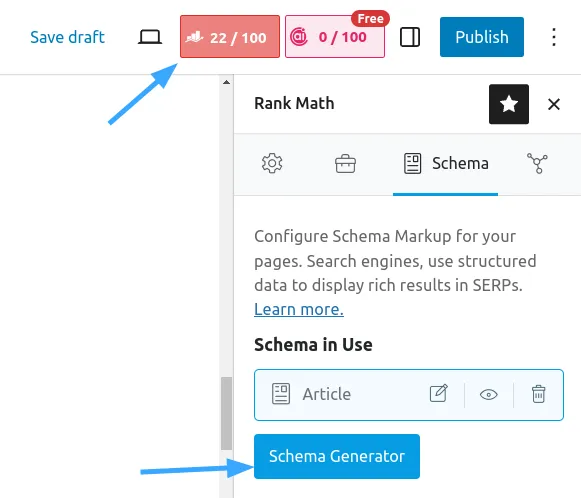 Truy cập Schema Generator