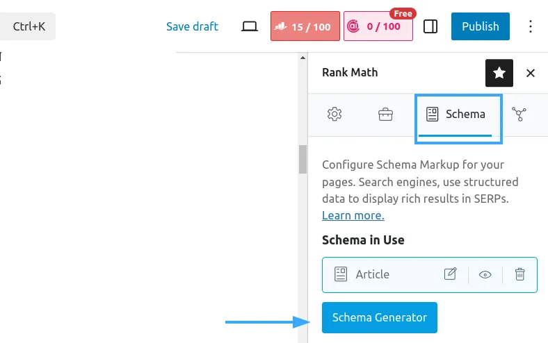 Truy cập đến phần cài đặt hồ sơ cho bài đăng/ trang này