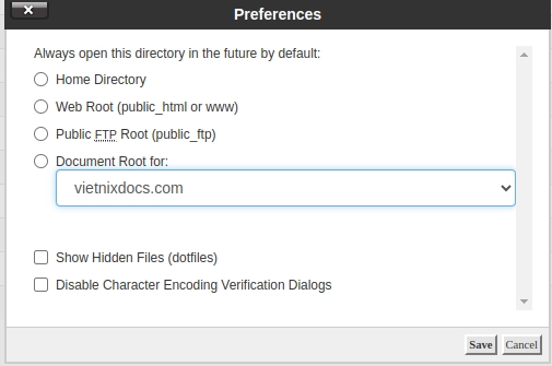 Thay đổi cài đặt
