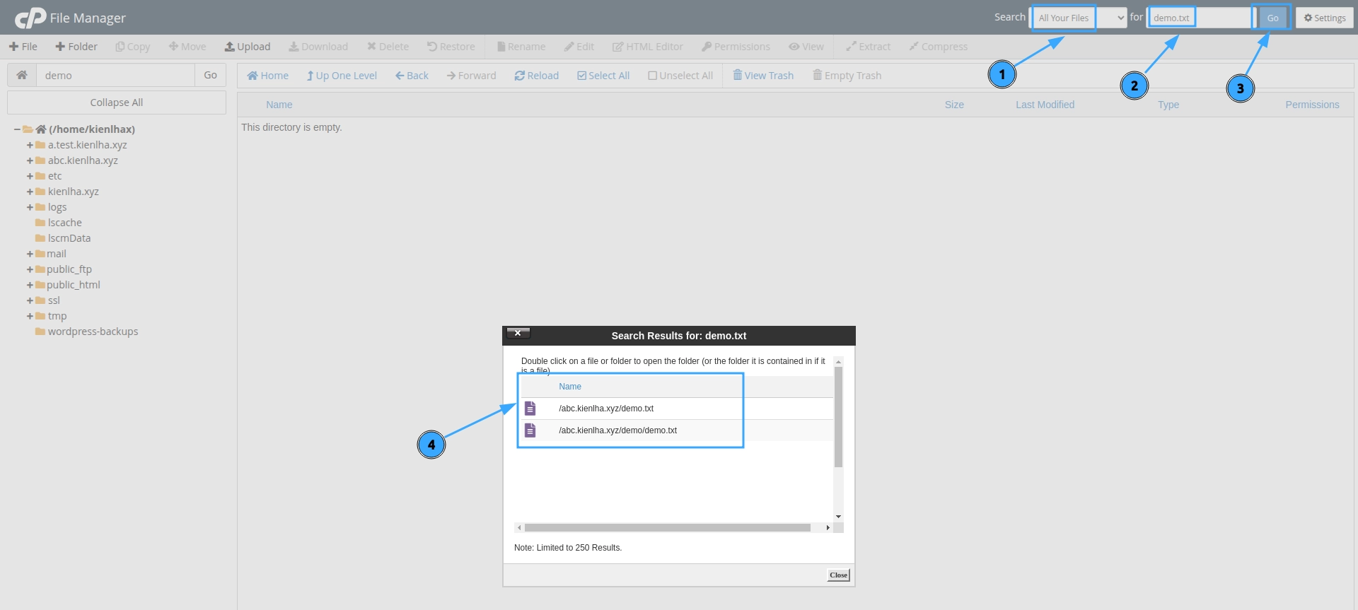 Tìm kiếm thành công