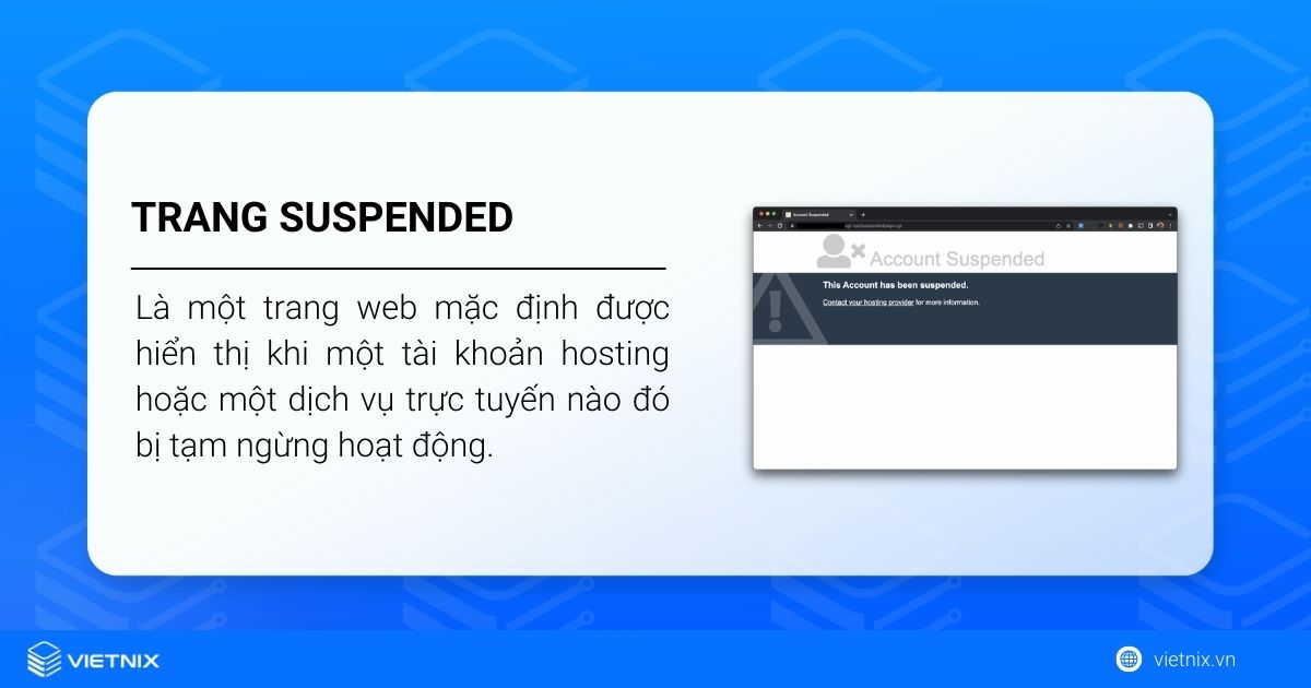 định nghĩa trang bị Suspended