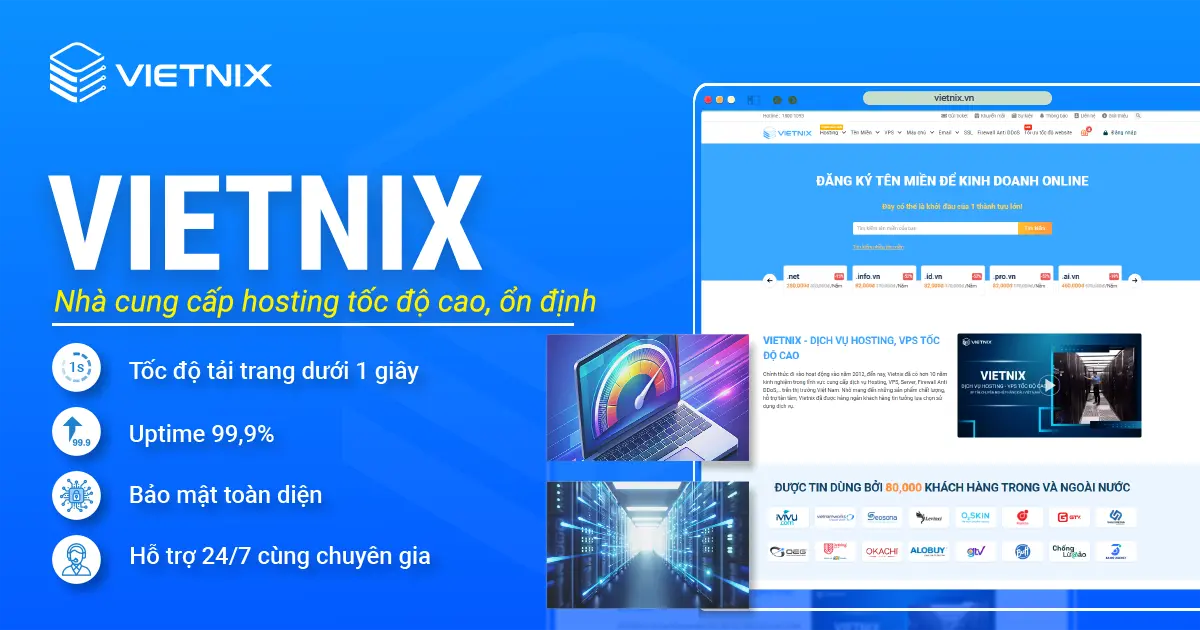 Vietnix - Nhà cung cấp hosting tối ưu cho doanh nghiệp