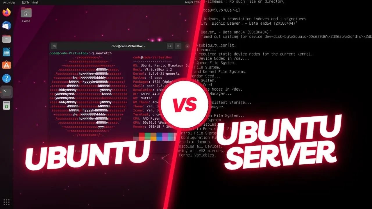 So sánh, phân biệt Ubuntu server và Ubuntu desktop