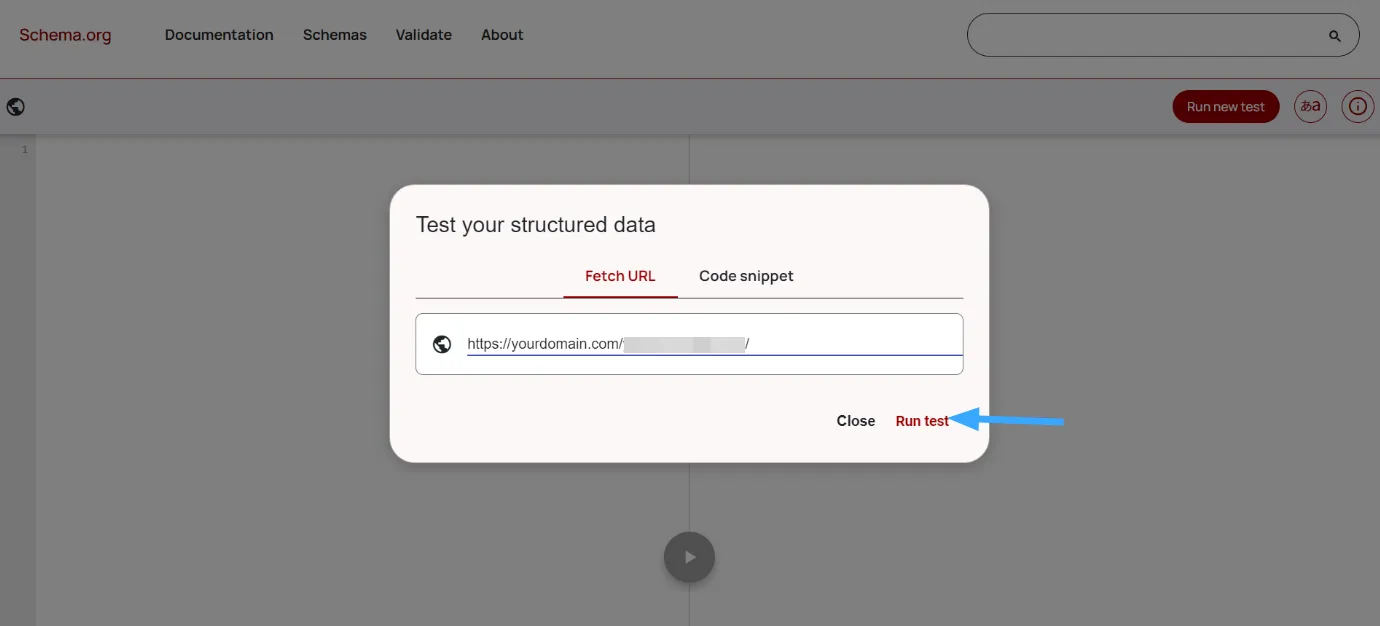 Sử dụng Schema.org Validator để kiểm tra schema