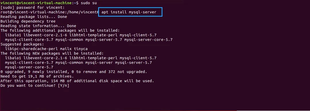 Cài đặt máy chủ MySQL