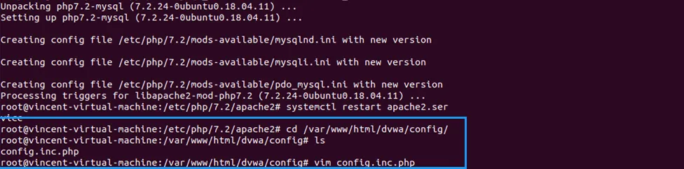 Mở file config