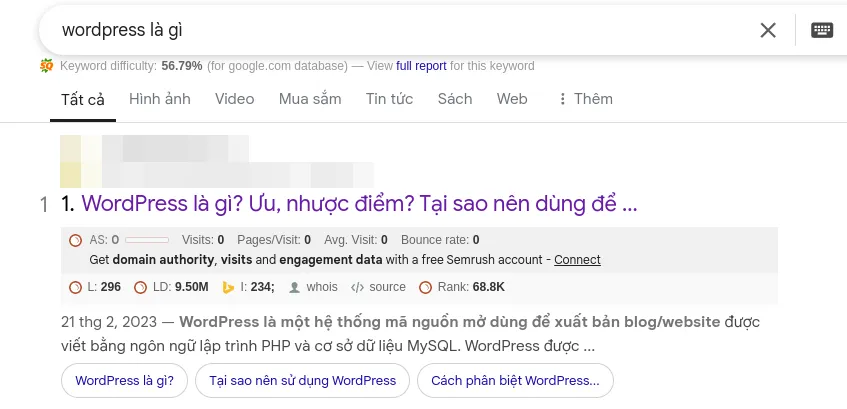 Schema Article trong kết quả tìm kiếm