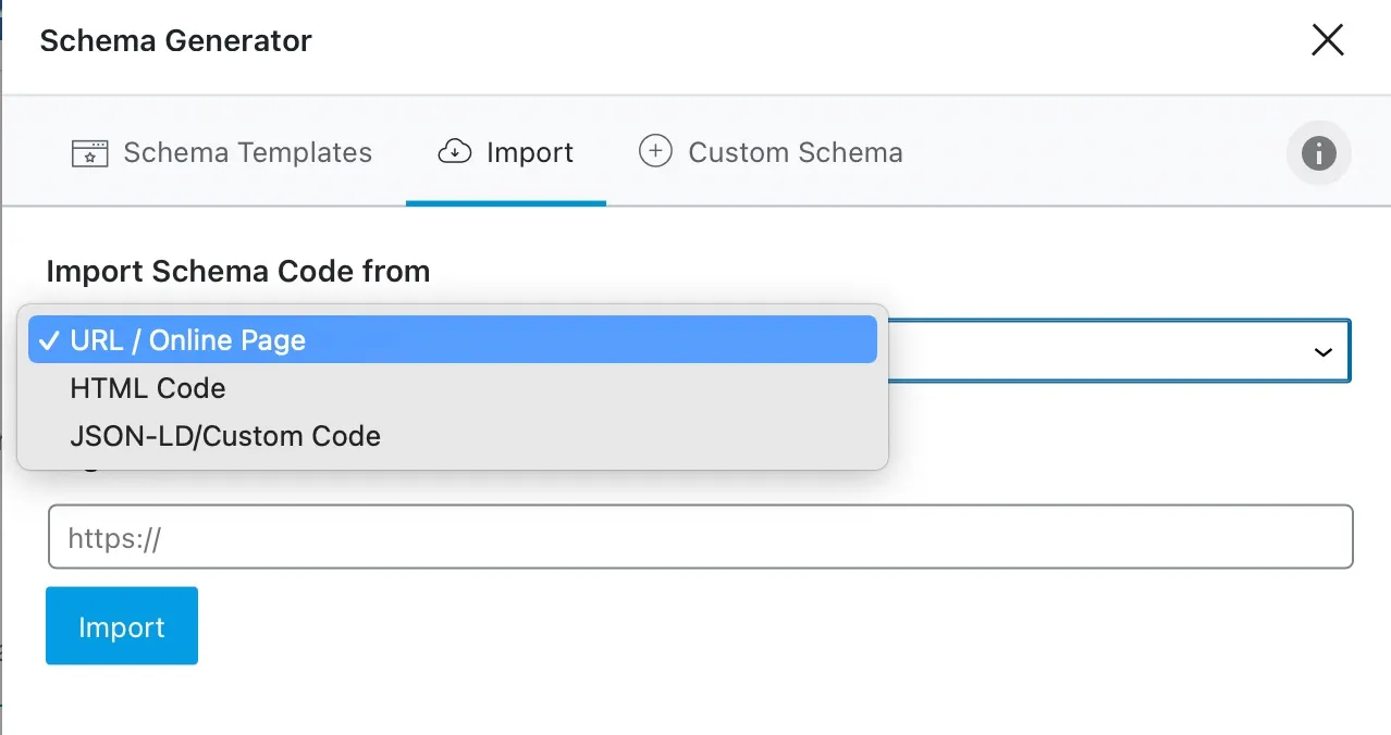 3 tùy chọn để Import Schema