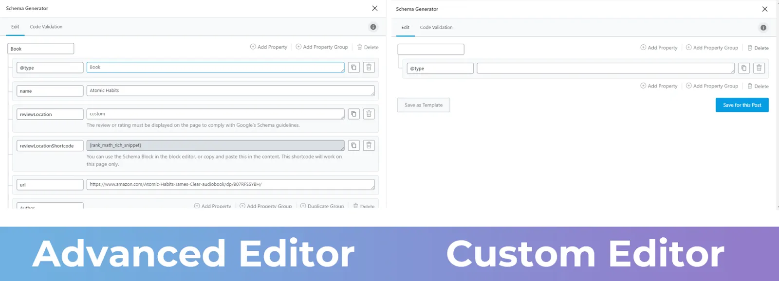 So sánh Advanced Editor và Custom Editor