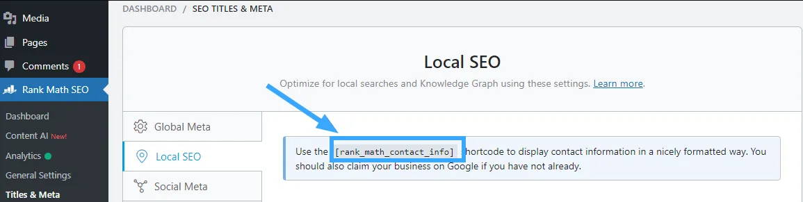 Sao chép shortcode