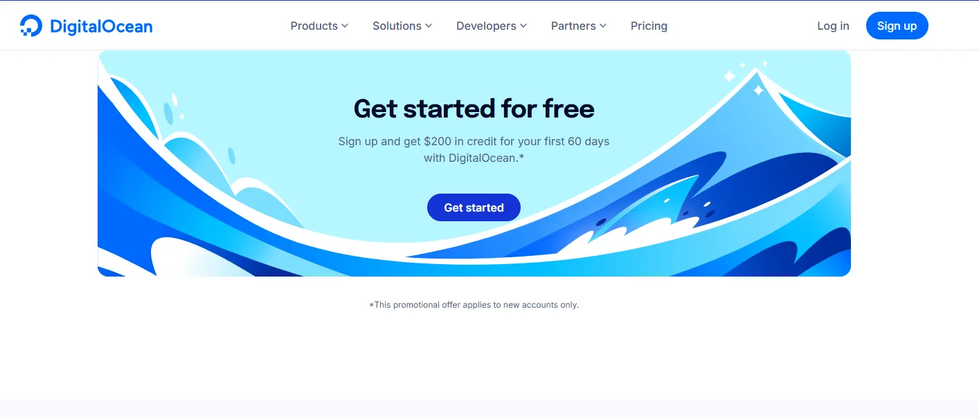 Digital Ocean cung cấp Cloud Server Linux miễn phí