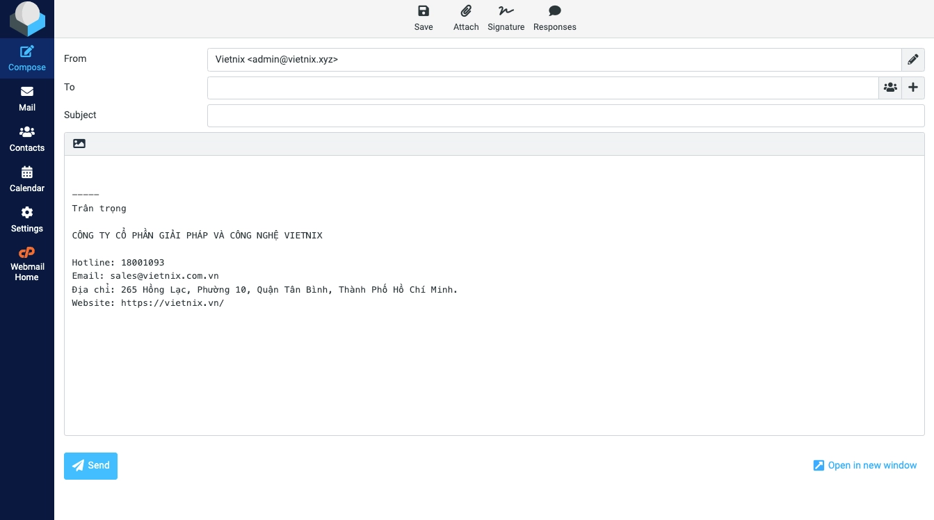 Tạo email để kiểm tra kết quả