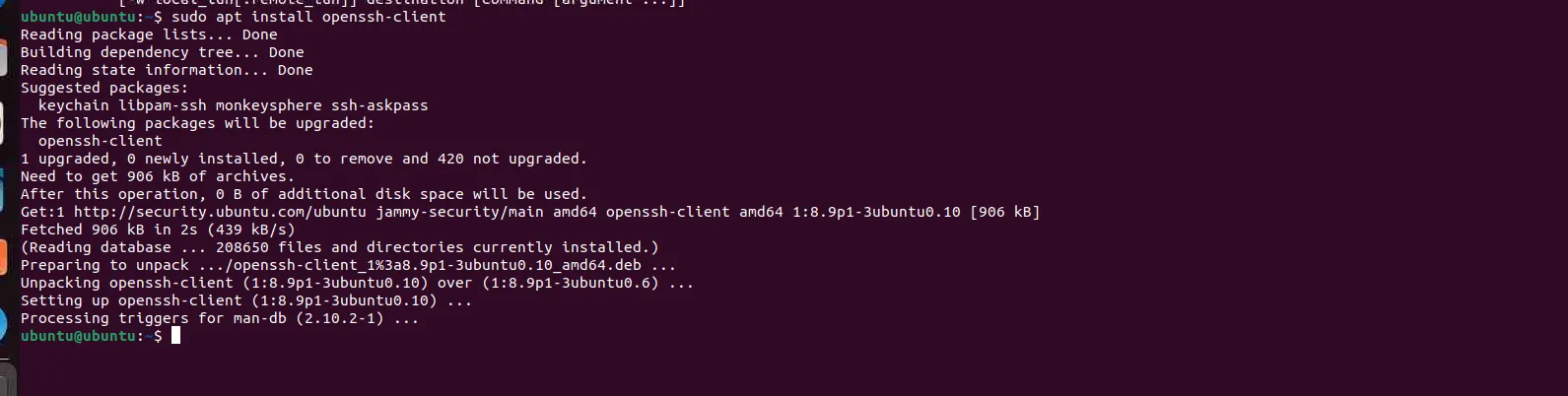 Sửa lỗi SSH trên Ubuntu/Debian