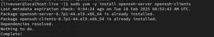 Sửa lỗi SSH trên CentOS/RHEL