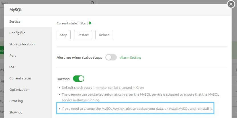 Nâng cấp cơ sở dữ liệu MySQL