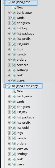 Kiểm tra lại database