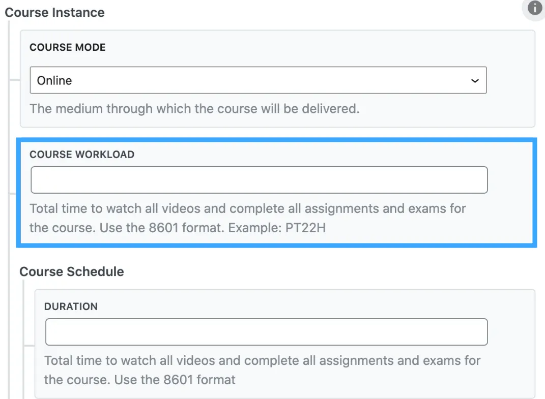 Course Workload