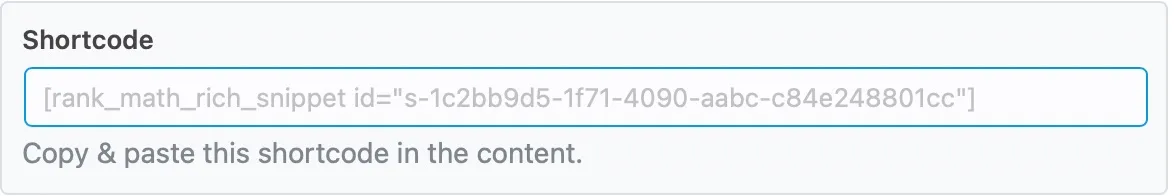 Shortcode