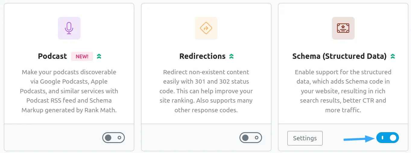 Cách tạo Schema Video bằng Rank Math cho người mới 46 Bật module schema trong Rank Math