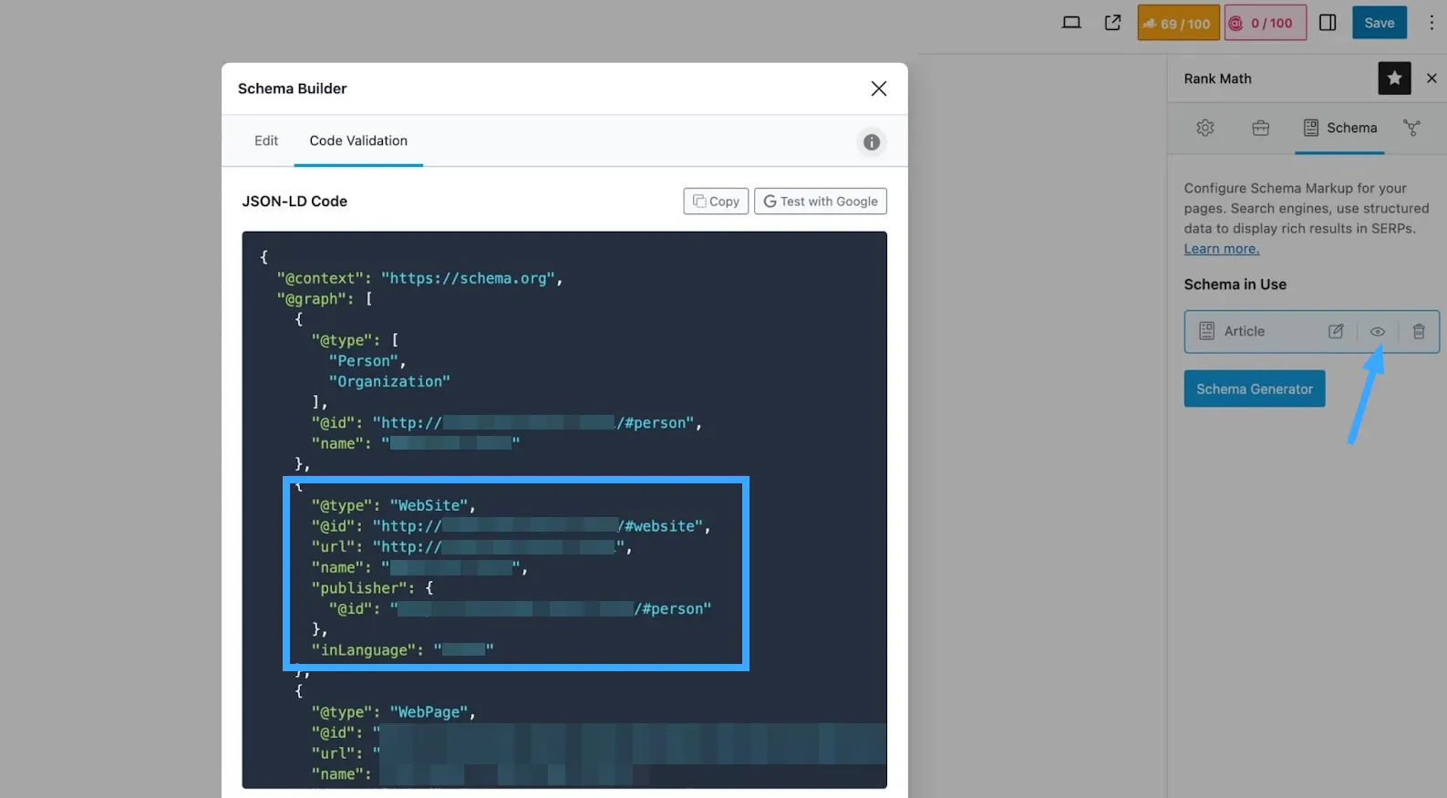 Schema Website được đính kèm