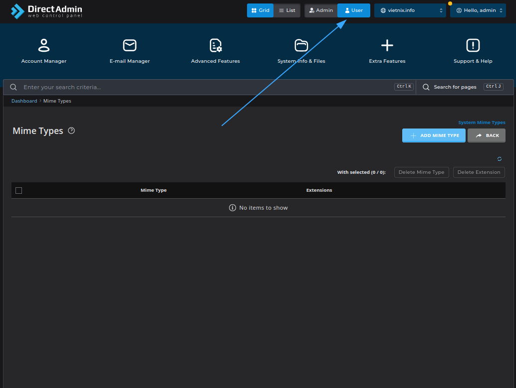 Hướng dẫn tạo Login Keys trên DirectAdmin nhanh chóng 11 đăng nhập vào DirectAdmin