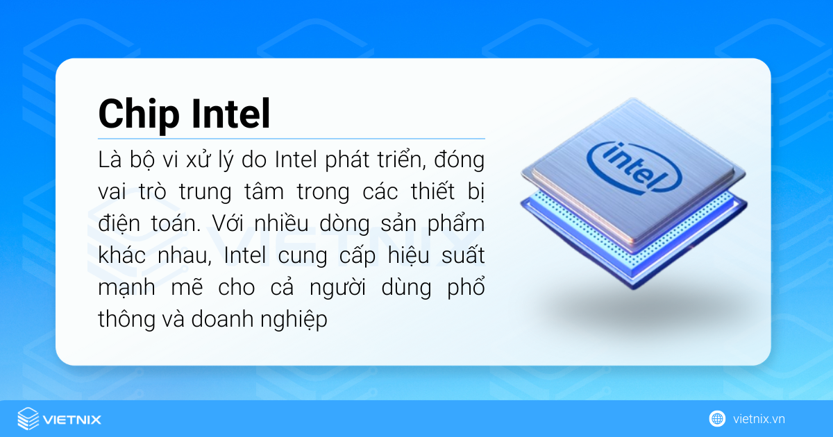 Chip Intel là bộ vi xử lý (CPU) do Intel sản xuất